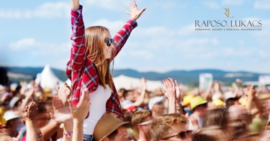 people at a summer festival