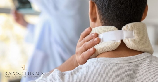 man with neck and spinal injury